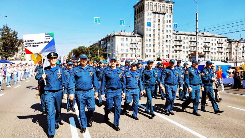 Горноспасатели Кузбасса приняли участие в Параде шахтеров