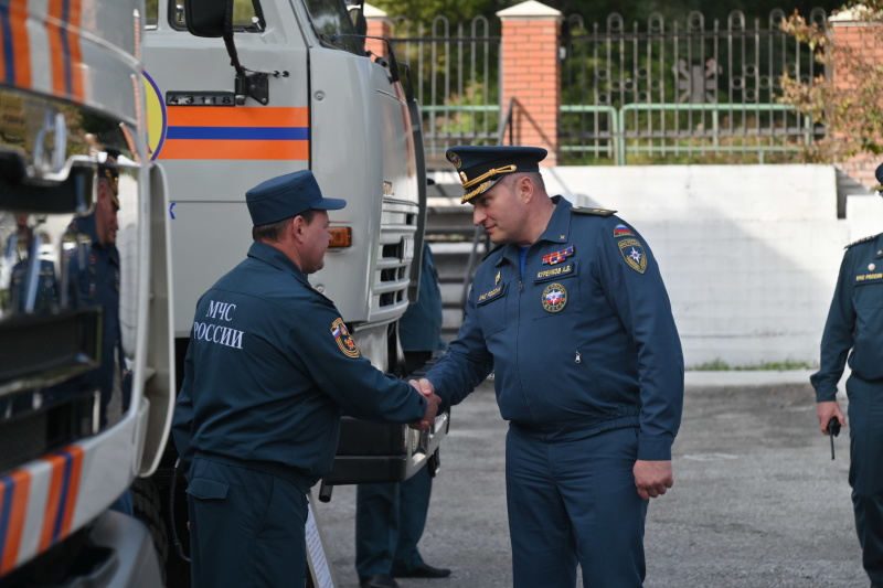 Глава МЧС России Куренков А.В. проинспектировал работу горноспасательной службы Кузбасса