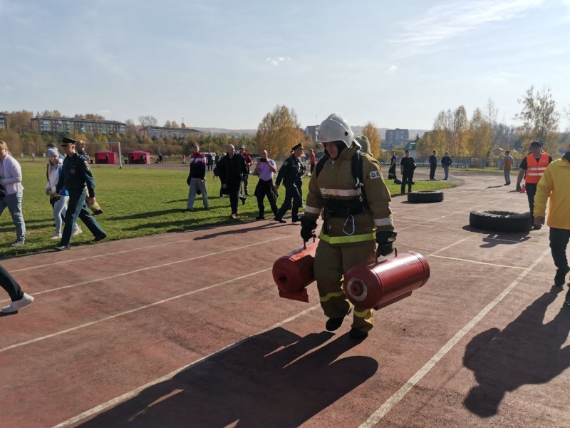 Участие в соревнованиях по пожарно-спасательному многоборью