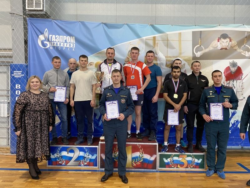 Первое место команды ВГСО Урала в соревнованиях по настольному теннису