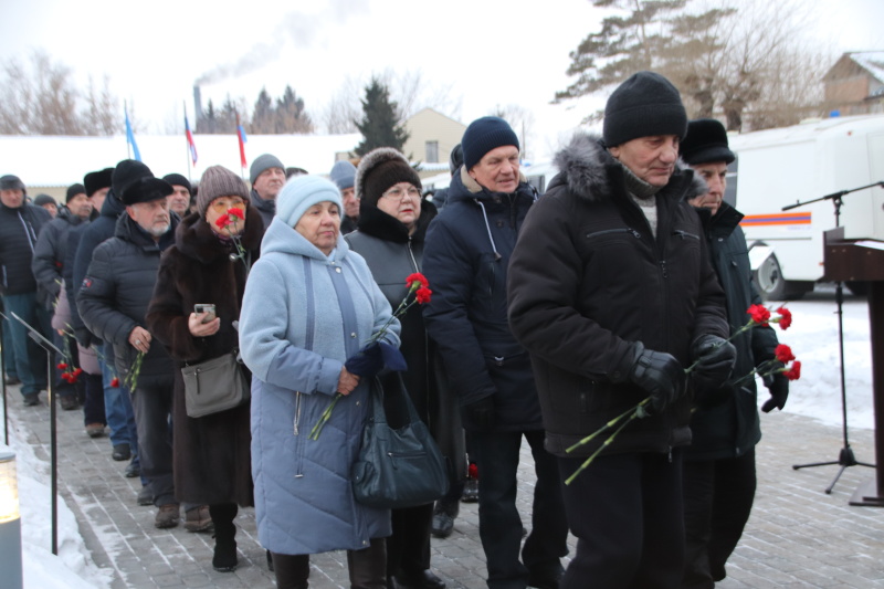 Открытие монумента «Горноспасателям, погибшим при исполнении служебного долга»