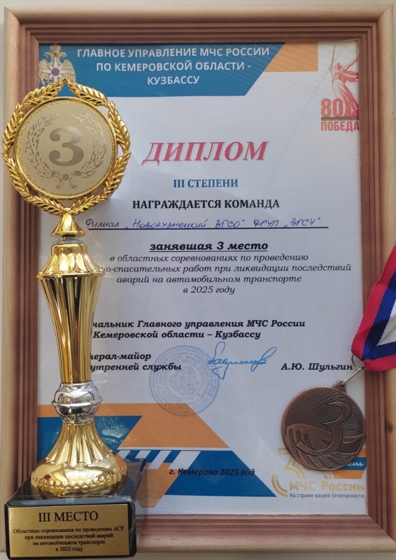 Соревнования по проведению аварийно-спасательных работ при ликвидации последствий ДТП