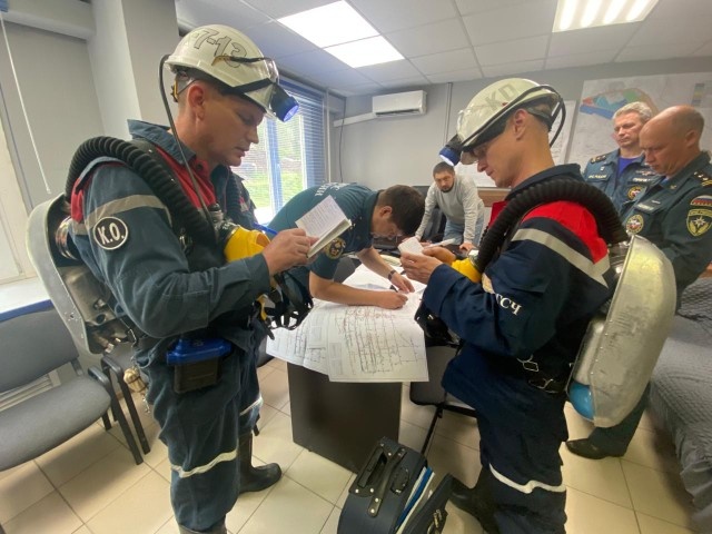 Проведение учений в горных выработках АО «Ново-Широкинский рудник» Забайкальского края