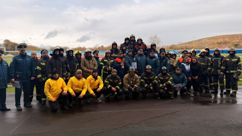 Горноспасатели Кемеровского ВГСО стали сильнейшими в пожарно-спасательном многоборье