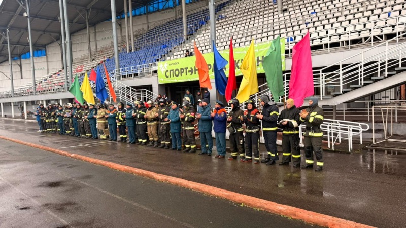 Горноспасатели Кемеровского ВГСО стали сильнейшими в пожарно-спасательном многоборье