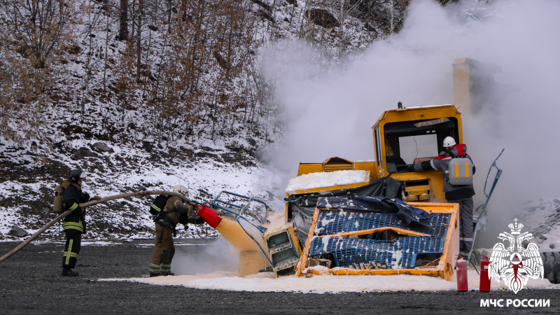 На угольном разрезе прошли масштабные учения