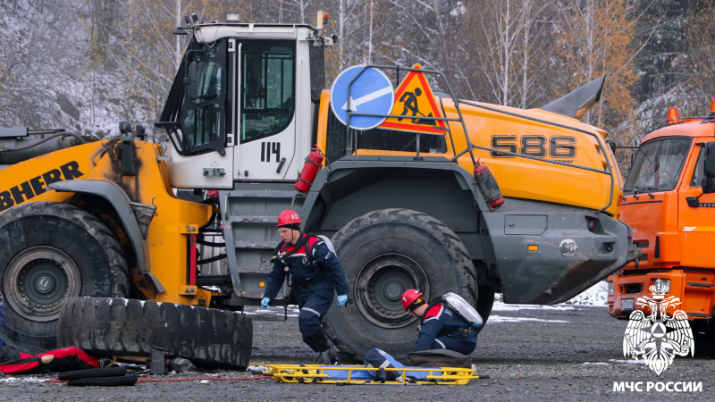 На угольном разрезе прошли масштабные учения