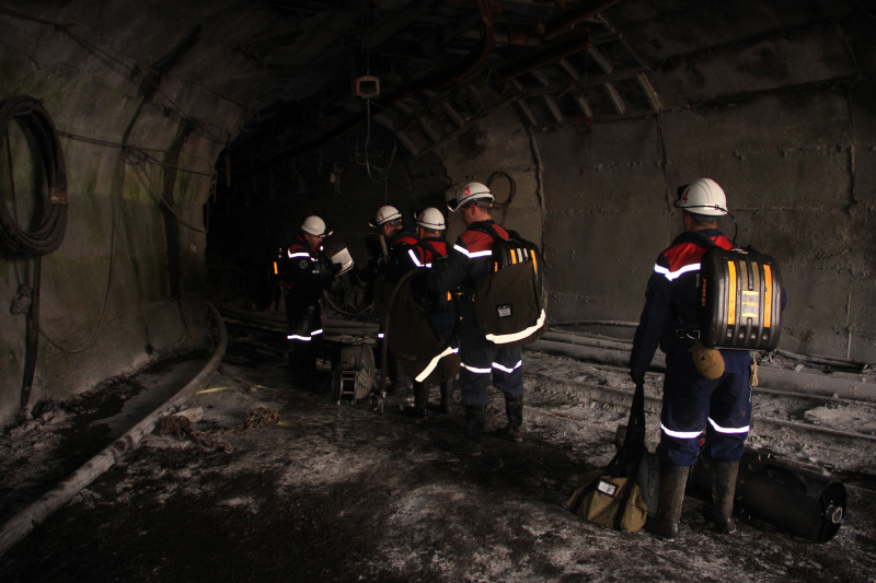 Контрольные тактические учения на шахте «Талдинская-Западная 2»