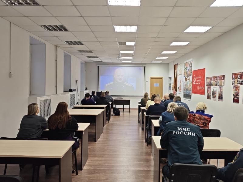 Участие горноспасателей в онлайн-трансляции на тему «История одного-история каждого: Россия помнит своих героев»