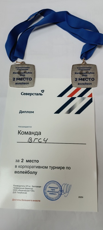 Команда Яковлевского ВГСВ заняла 2-е место по волейболу