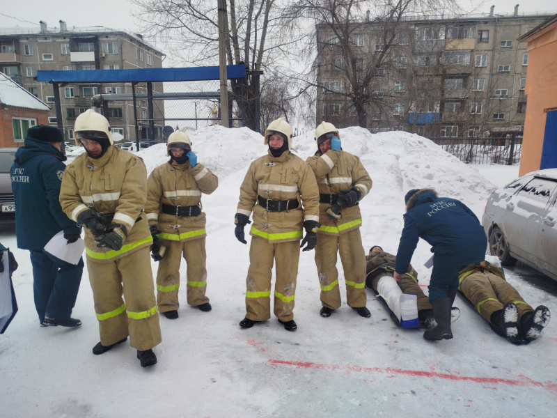 В Ленинске-Кузнецком определили лучшую команду по ликвидации последствий ДТП