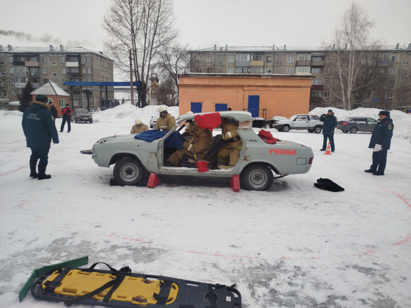 В Ленинске-Кузнецком определили лучшую команду по ликвидации последствий ДТП