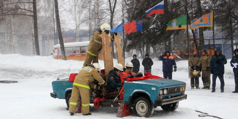 В Прокопьевске определили лучшую команду по ликвидации последствий ДТП
