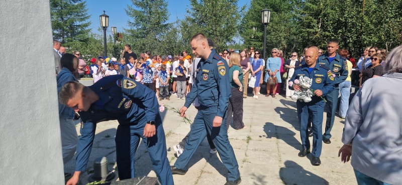 Участие личного состава Айхальского ВГСВ в траурной акции
