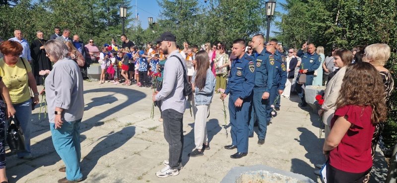 Участие личного состава Айхальского ВГСВ в траурной акции