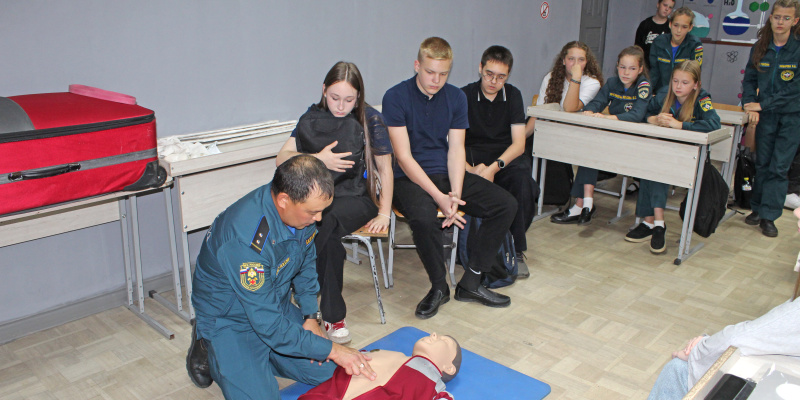 Единый урок первой помощи для школьников Черногорска
